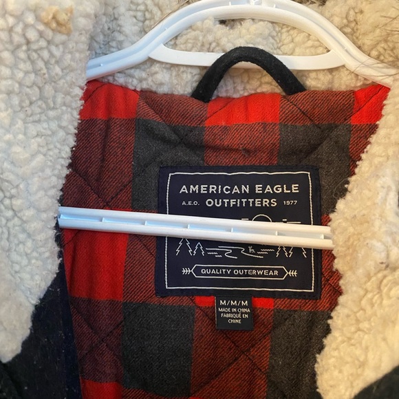 AEO | Quilted Pea Coat - Picture 2 of 3